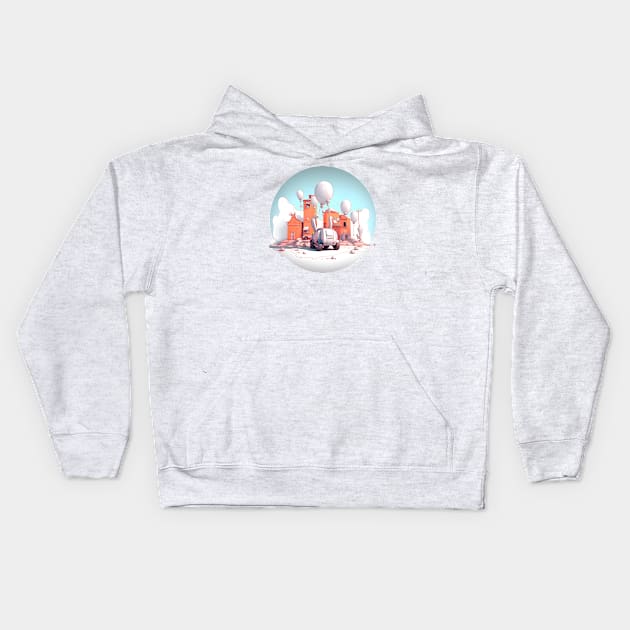 Car Kids Hoodie by INKSPACE